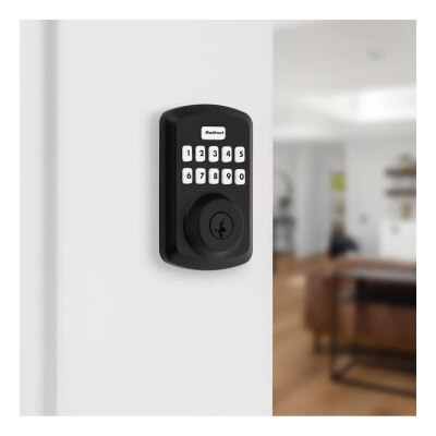 Kwikset Powerbolt 250 Transitional Keypad Electronic Lock, Matte Black